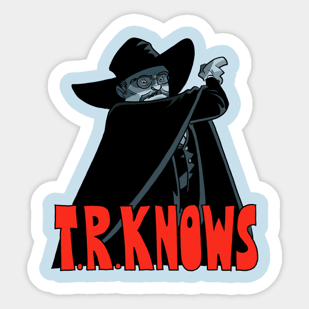 Vigilante Commissioner Roosevelt Sticker by Chris_